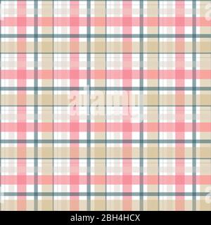 Abstract vector geometric seamless pattern. Vertical and horizontal crossed stripes. Plaid. Monochrome background. Wrapping paper. Print for interior Stock Vector