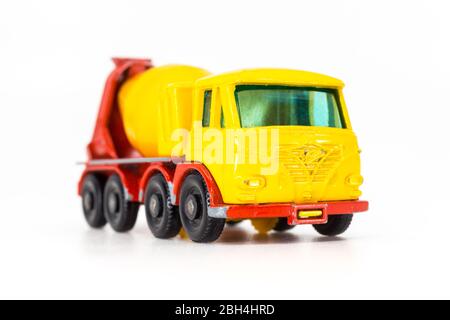Lesney Products Matchbox model toy car 1-75 series no.21 Foden 8 wheel Concrete Truck Stock Photo
