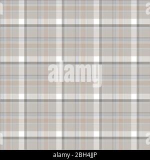 Abstract vector geometric seamless pattern. Vertical and horizontal crossed stripes. Plaid. Monochrome background. Wrapping paper. Print for interior Stock Vector