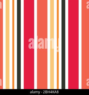 Abstract vector striped seamless pattern with colored vertical parallel stripes. Colorful pastel background. Wallpaper for kids room or interior desig Stock Vector