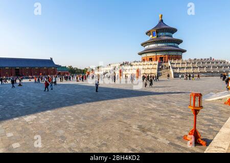 The Hall of Prayer for Good Harvests in the Temple of Heaven, Beijing, People's Republic of China, Asia