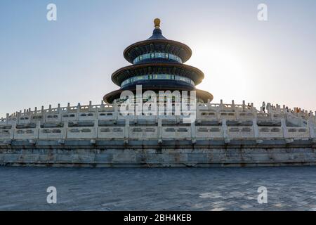 The Hall of Prayer for Good Harvests in the Temple of Heaven, Beijing, People's Republic of China, Asia Stock Photo