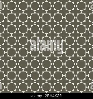 Abstract vector geometric seamless pattern with circles. Monochrome background. Wrapping paper. Print for interior design and fabric. Kids colorful ba Stock Vector