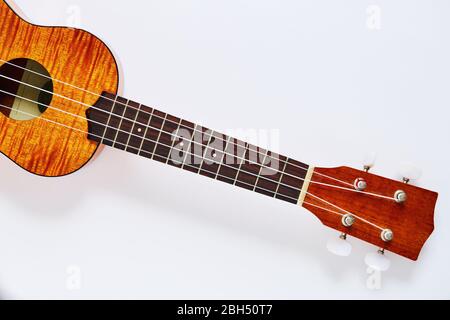 Brown ukulele Stock Photo