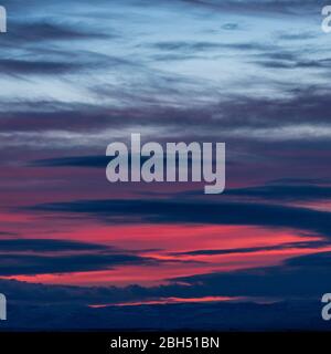 Dramatic sunset sky Stock Photo