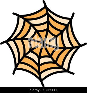 Spiral spider web icon. Outline spiral spider web vector icon for web design isolated on white background Stock Vector