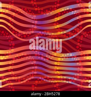 Seamless Abstract Background, Tile Striped Pattern with Rings. Vector Stock Vector
