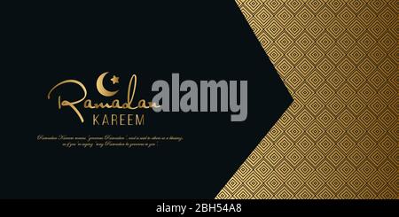 Ramadan kareem greeting background. Arabic calligraphy design for Ramadan Kareem Stock Vector