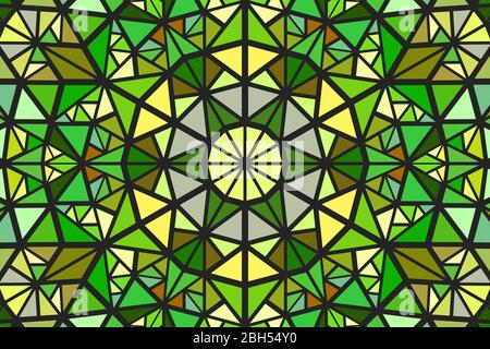 Dynamic geometrical abstract round mosaic pattern background design Stock Vector