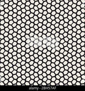 Seamless irregular lines vector mosaic pattern. Abstract chaotic tessellation texture Stock Vector