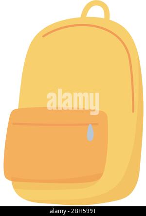 School bag design, Eduaction class lesson knowledge preschooler study learning classroom and primary theme Vector illustration Stock Vector