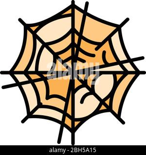 Old spider web icon. Outline old spider web vector icon for web design isolated on white background Stock Vector