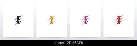 Claw Marks On Letter Logo Design I Stock Vector