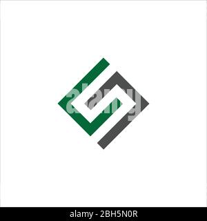Initial letter cn or nc logo vector design template Stock Vector