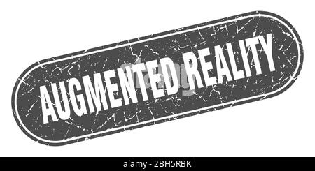 augmented reality sign. augmented reality grunge black stamp. Label Stock Vector