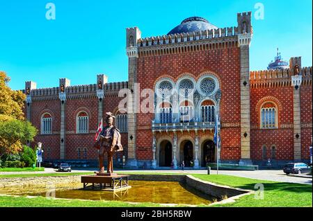 Frontal view on the building of Arsenal - museum of Military History in Vienna. Austria Stock Photo