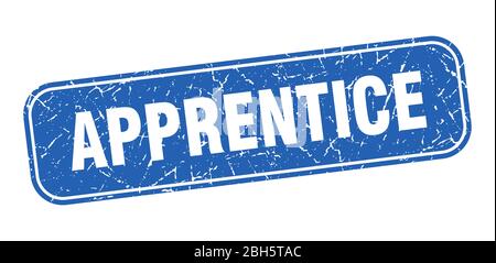 apprentice stamp. apprentice square grungy blue sign Stock Vector