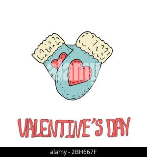 Cute Vector Valentine day card or banner Stock Vector
