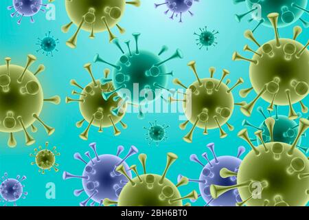 virus background Stock Photo