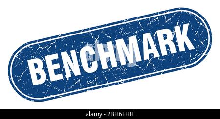 benchmark sign. benchmark grunge blue stamp. Label Stock Vector