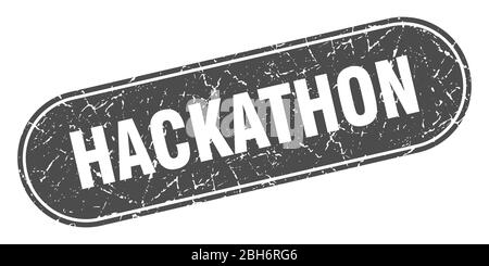 hackathon sign. hackathon grunge black stamp. Label Stock Vector