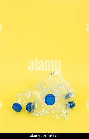 empty water bottles. Plastic waste Stock Photo