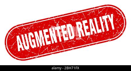 augmented reality sign. augmented reality grunge red stamp. Label Stock Vector