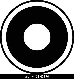 Electric symbol type cooking surfaces sign utensil destination panel icon black color vector illustration flat style simple image Stock Vector