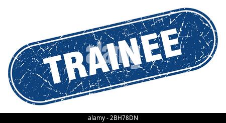 trainee sign. trainee grunge blue stamp. Label Stock Vector