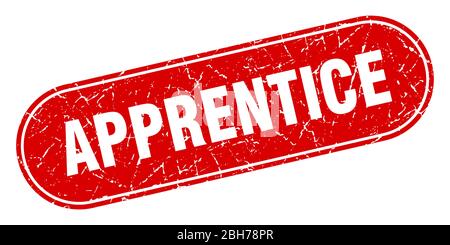 apprentice sign. apprentice grunge red stamp. Label Stock Vector