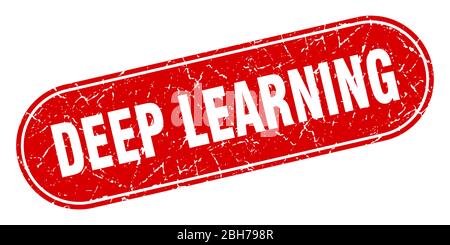 deep learning sign. deep learning grunge red stamp. Label Stock Vector
