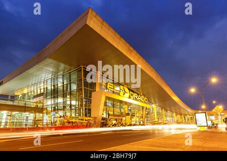 Bogota, Colombia – January 30, 2019: Terminal of Bogota airport (BOG) in Colombia. Stock Photo