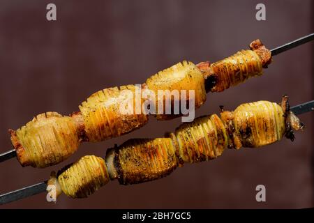 Skewered Grilled Potatoes