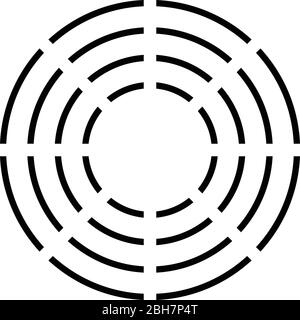 Ceramic heater symbol type cooking surfaces sign utensil destination panel icon black color vector illustration flat style simple image Stock Vector