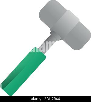 Isolated reflex hammer icon Stock Vector