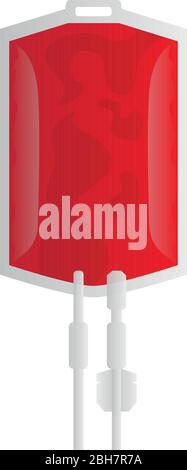 Isolated blood bag icon Stock Vector
