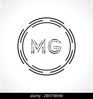 MG m g letter design logo logotype concept with serif font and elegant  style. Vector illustration icon with letters M and G Stock Vector Image &  Art - Alamy