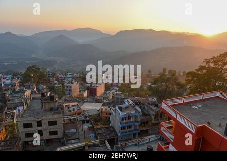 View at the town of Tansen in Nepal Stock Photo