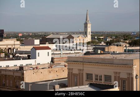 Laredo Texas USA, December 16, 2010: Overview of downtown Laredo, a city on the United States border with Mexico. Sister city Nuevo Laredo is just across the Rio Grande river. ©Bob Daemmrich Stock Photo