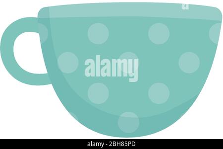 coffee cup ceramic utensil isolated icon white background vector illustration Stock Vector