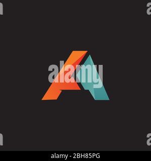 A letter initial icon logo design vector template Stock Vector