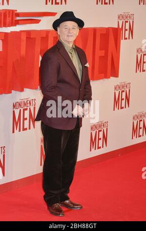 Bill Murray. 'The Monuments Men' UK Premiere, London. UK Stock Photo