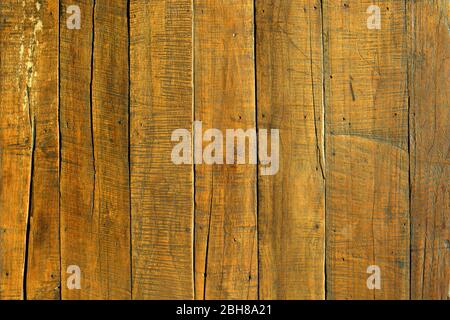 Horizontal background of old wooden planks Stock Photo