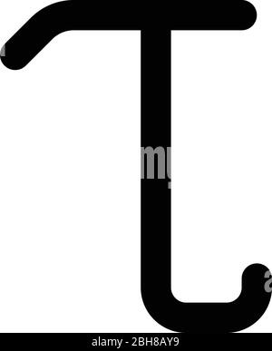 Tau greek letter, Tau symbol vector illustration Stock Vector Image ...