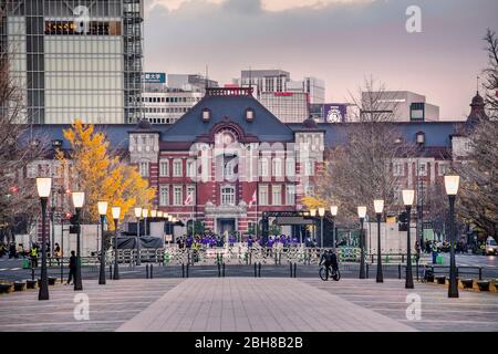 Japan, Tokyo City, Tokyo Station West Side Stock Photo