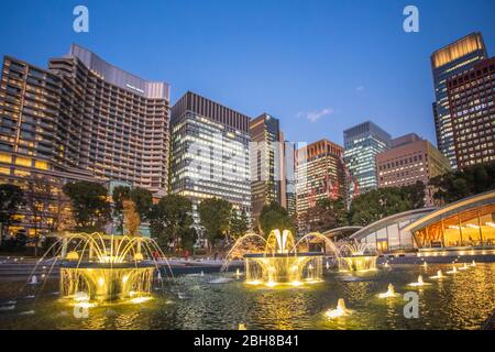 Japan, Tokyo City, Marunouchi District skyline Stock Photo