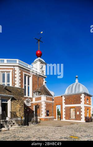 England, London, Greenwich, Royal Observatory, Flamsteed House Stock Photo