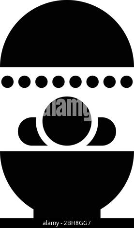 Solarium Human treatment exposure therapy Body CT scanning CAT Scan Radiotherapy icon black color vector illustration flat style simple image Stock Vector