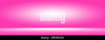 Abstact photographic Pink Gradient studio backdrop Background. Stock Photo