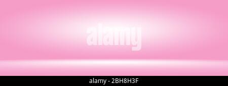 Abstact photographic Pink Gradient studio backdrop Background. Stock Photo
